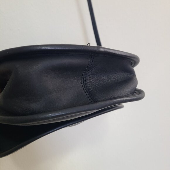 Coach Vintage Wako crossbody bag black leather - Picture 7 of 12